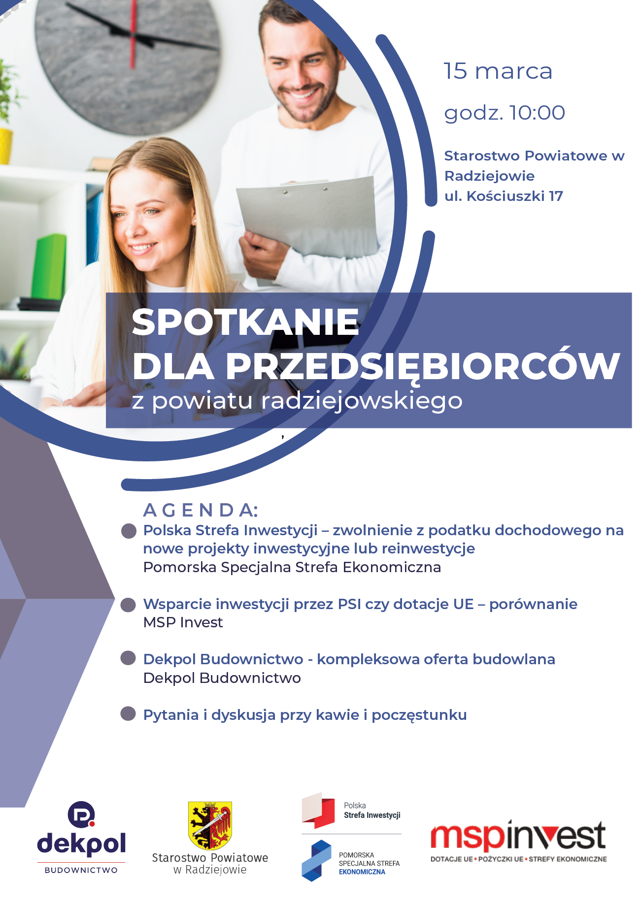 SPOTKANIE DLA PRZEDSIĘBIORCÓW z powiatu radziejowskiego